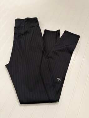 Alo Yoga Limited Edition Pinstripe Black Legging